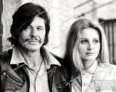Charles Bronson With His Wife Jill Ireland American Actor Charles