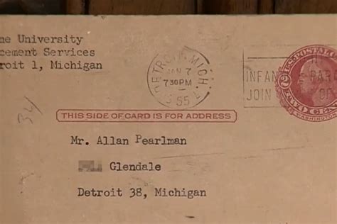 Letter Postmarked 1955 Finally Gets Delivered to Michigan Home [V