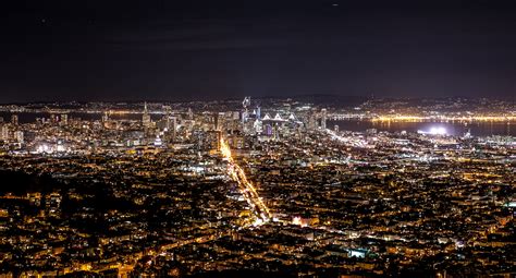 Photo Top View City City Lights Free Pictures On Fonwall