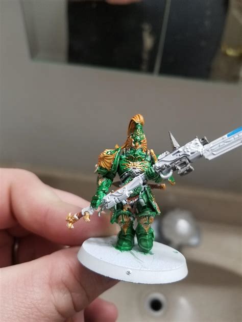 Finally Settled On My Emerald Guard Custodes Color Scheme R Warhammer40k