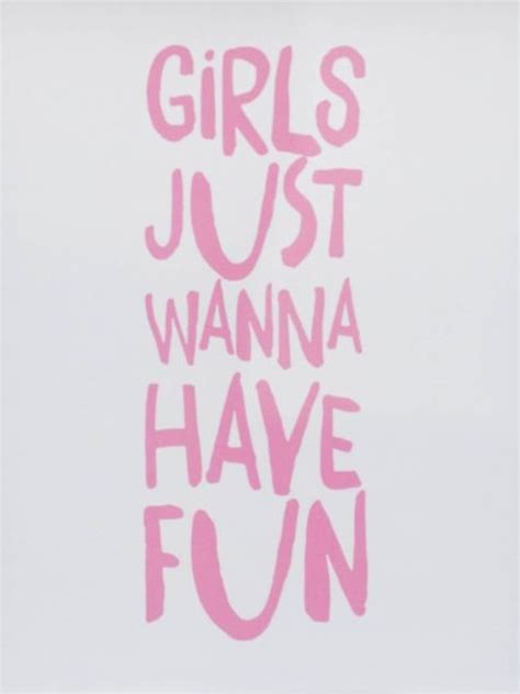 Printable Quote Art Girls Just Wanna Have Fun Pink Poster Cute Quote Nursery Quote Quote