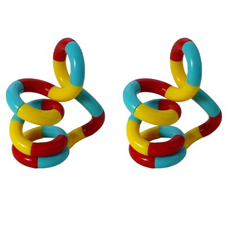 Tangles Tactile Twisty Sensory Fidget Toy For Adhd And Autism 2 Pack