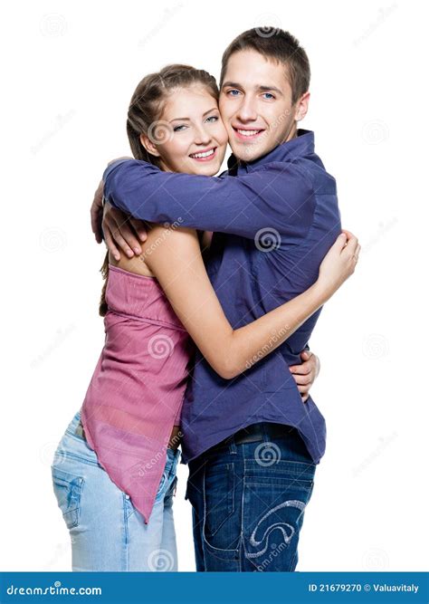 Jeunes Couples De Sourire De Ladolescence Heureux Photo Stock Image