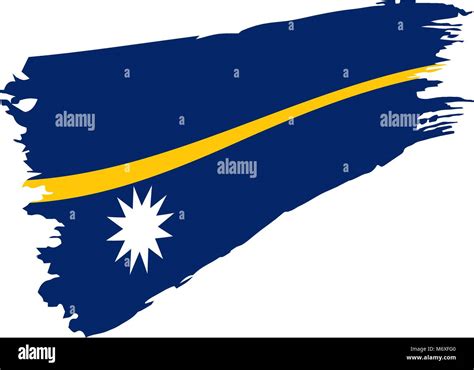 Nauru Flag Vector Illustration Stock Vector Image And Art Alamy