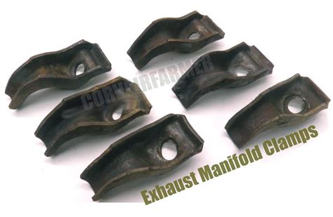 Set 6 Corvair 1960 69 Exhaust Manifold Clamp Secures Manifold To