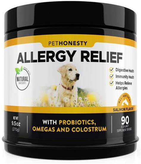 Allergy Relief Immunity Supplement For Dogs Anti Itch Skin Hot Spots