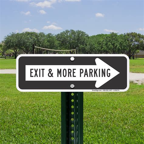 Exit And More Parking Directional Sign Sku K 9167 R