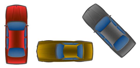 Cad Blocks Color Vehicles Sedans Plan