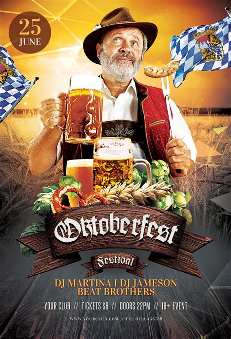 Oktoberfest Flyer Template On Behance