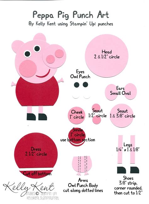 Pin By Amy Winterberger On Peppa Pig Punch Art Paper Punch Art