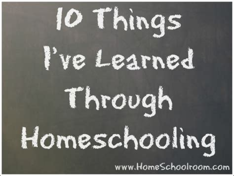 10 Things Ive Learned Through Homeschooling Home Schoolroom