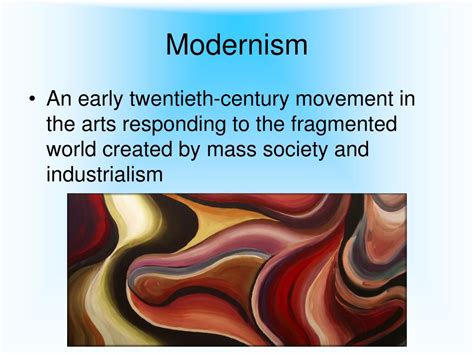 Ppt Modernism Powerpoint Presentation Free Download Id1071448