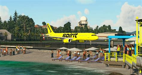 Spirit Airlines A321 Yellow Bare Fare V1 3 Flight Simulator Addon