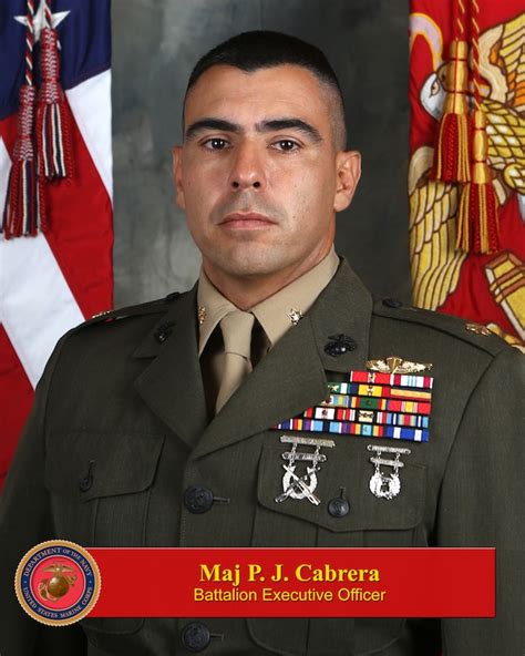Major Pablo J Cabrera 1st Marine Division Biography