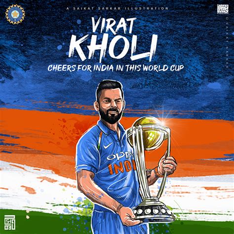 Virat Kholi Illustration On Behance Virat Kohli Wallpapers Cricket