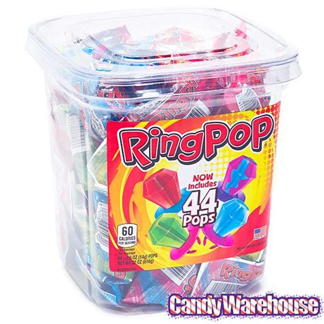 Assorted Ring Pop Candy 44 Piece Tub Ring Pop Candy Pop