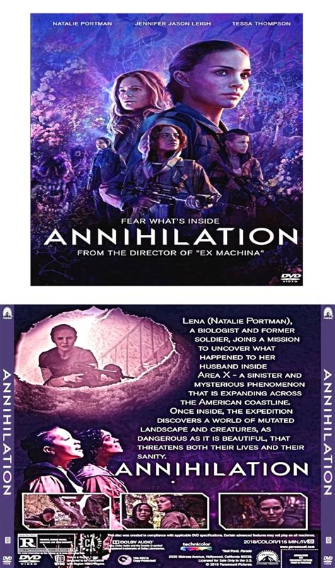 Annihilation 2018 R1 Custom Vcd Cover And Label Dvdcovercom
