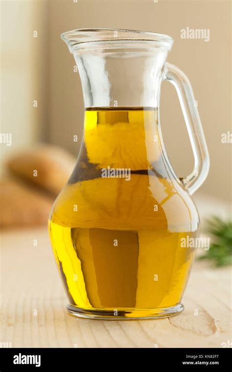 Jar Of Mediterranean Olive Oil Stock Photo Alamy