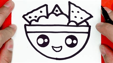 How To Draw Cute Food Nachos Draw Cute Things Youtube
