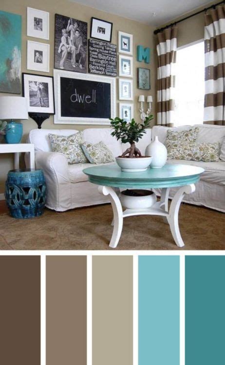 Interior paint, exterior paint, painting supplies, deck stain Turquoise Brown Living Room Color Scheme Ideas | Living ...