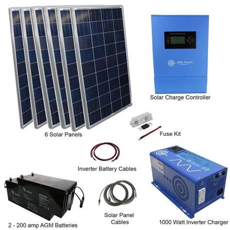 They are safer, provide better shade tolerance, easier to install and allow for an expandable system. 720 WATT SOLAR 1000 WATT POWER INVERTER CHARGER KIT