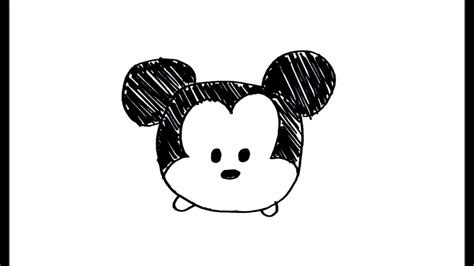 All right reserved about each tutorial by the creator member. Simple Drawing Tutorial How to draw cute and easy Disney Tsum Tsum - Mickey Mouse - YouTube