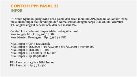 Pph Pasal 22 Contoh Soal Hot Sex Picture