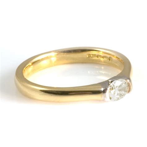 18ct Yellow Gold Diamond Engagement Ring - from Wrights The Jewellers UK