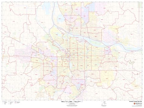Portland Zip Code Map Map Worksheets