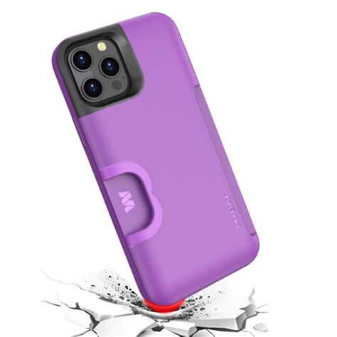 Apple Iphone 12 Pro Case Mybat Slide Series Hybrid Case Purple