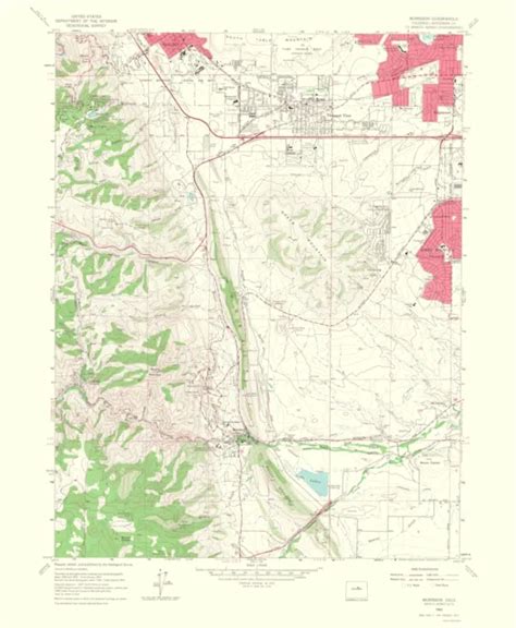 Topo Map Morrison Colorado Quad Usgs 1967 2300 X 2801 3695
