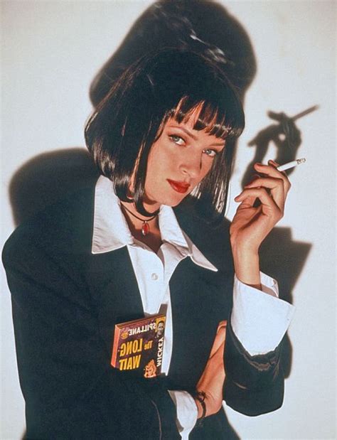 Pulp Fiction 1994 Uma Thurman As Mia Wallace Cast Pinterest