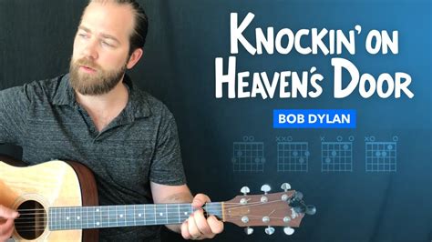 I can't shoot them anymore. Knockin' on Heaven's Door" easy guitar lesson w/ chords ...