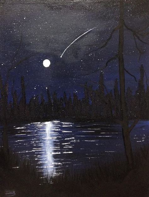 Northern Shooting Star Painting By Imran Virk Fine Art America