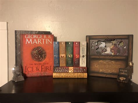 My Asoiaf Shelf Items Include The Asoiaf Book Series Fire And Blood