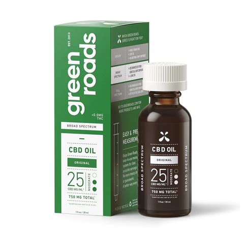 Green Roads Cbd Oil Natural Flavor Broad Spectrum Thc Free 1oz
