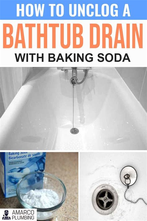 If everything goes to plan, you should see a lot of froth; How to Unclog a Bathtub Drain with Baking Soda - Amarco ...