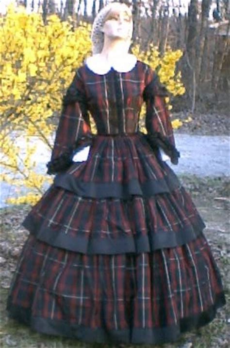 The puff sleeve with bows or the bell sleeve change the bodice. 1860's Ball Gowns