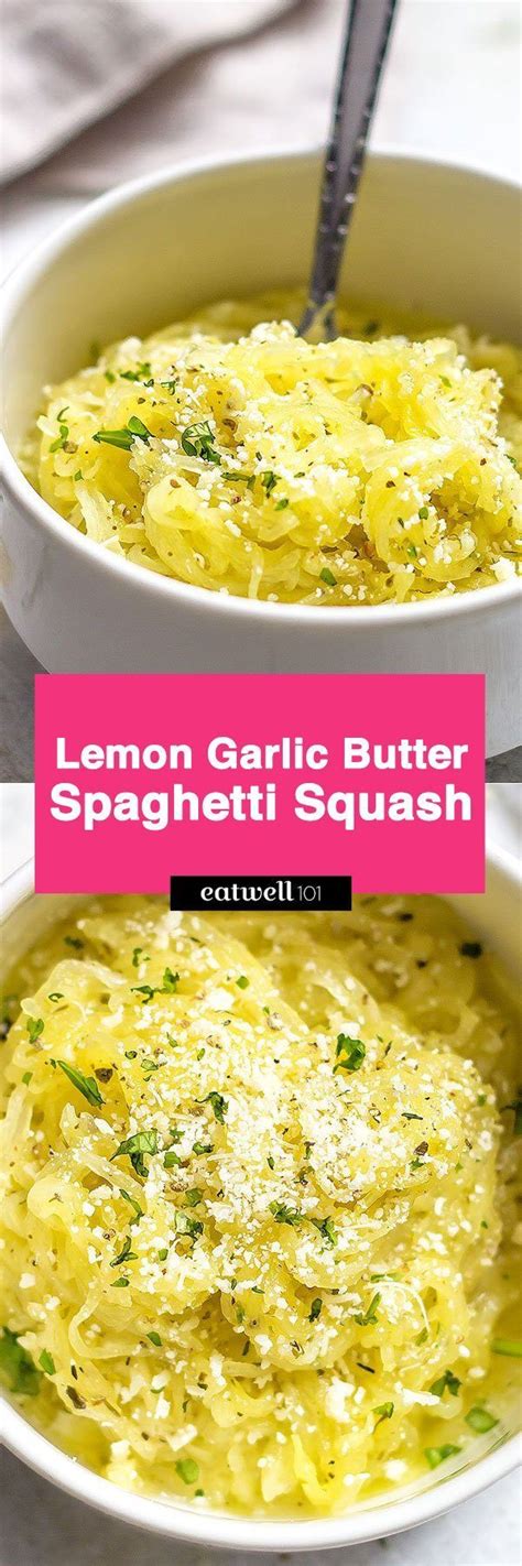 Baked Spaghetti Squash With Lemon Garlic Sauce How To Cook Spaghetti