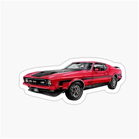 Ford Mustang Stickers Redbubble