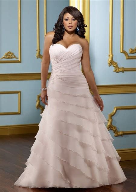 High to low nearest first. A Line Sweetheart Layered Blush Pink Organza Ruffle Plus ...