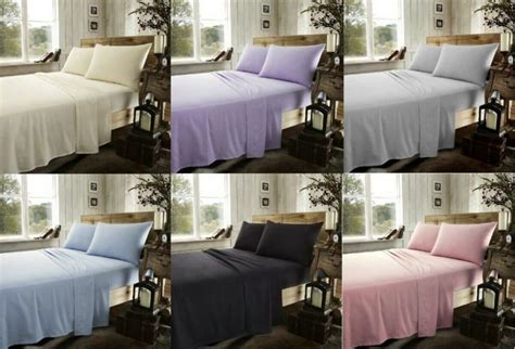 Brushed Cotton Flannelette Flat Sheets Thermal Flannel Sheets Urban