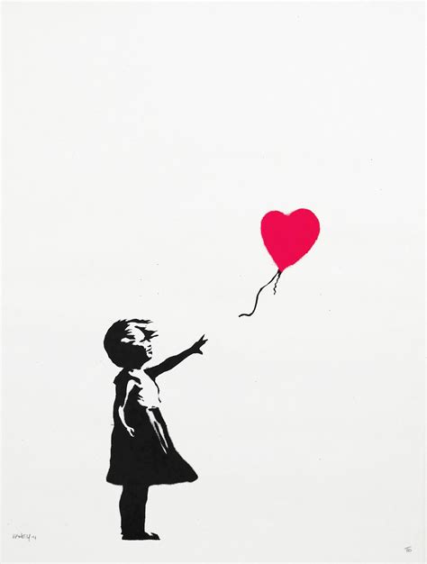 Banksy Girl With Balloon Signed Print 2004