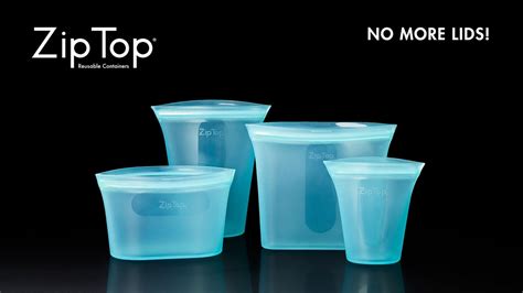 Zip Top® Reusable Containers Stand Up Stay Open And Zip Shut By Finell