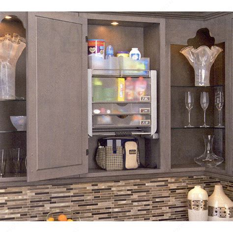 1 storage box with organizer, 1 shoe rack for 12 pairs of shoes, 1 storage net and 1 storage shelf. Pull Down Shelving Unit - Polished Chrome - Richelieu Hardware