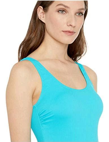 Catalina Women S Ribbed One Piece Swimsuit Teal Green Teal Green Size Small Ebay
