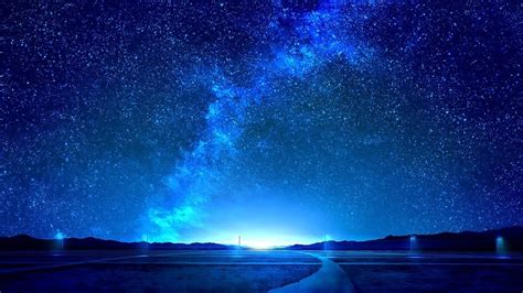 Starry Night Sky Horizon Scenery 4k 6959 Wallpaper