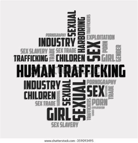 Human Trafficking Vector Template Stock Vector Royalty Free 359093495 Shutterstock