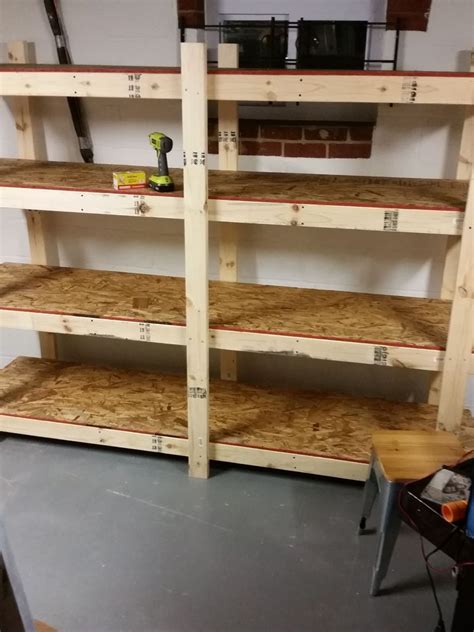 Wooden Shelving Units Basement Shelving Diy Shelving Garage Storage