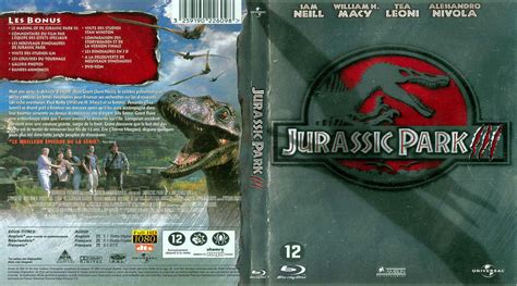 Jaquette Dvd De Jurassic Park 3 Blu Ray Custom Cinéma Passion